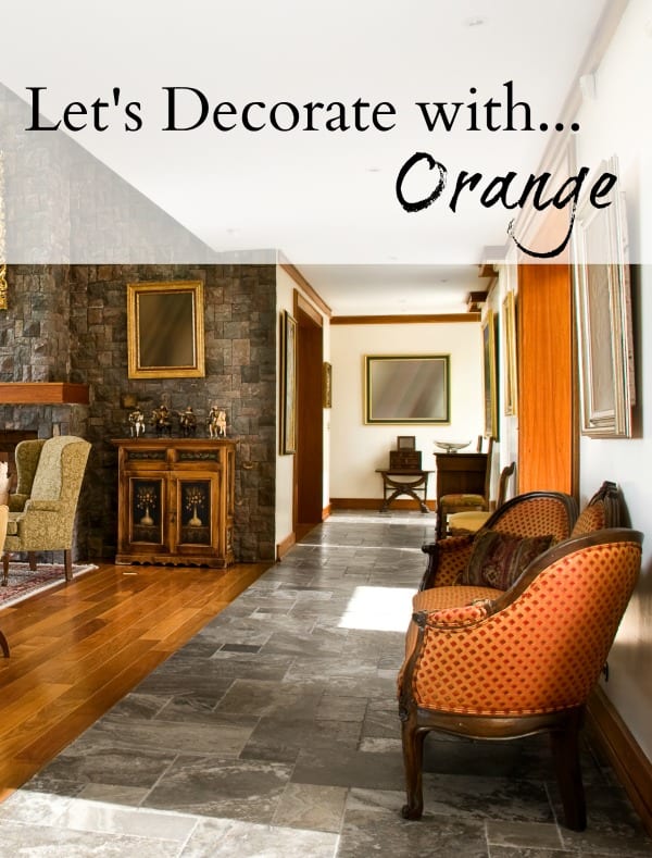 Let S Decorate With Orange Pamela Sandall Design